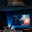 PORTRONICS Beem 470 Full HD Smart LED Projector (4500 Lumens, Bluetooth, USB, HDMI, WiFi, AUX, Streaming Apps, POR 2545, Black)_4