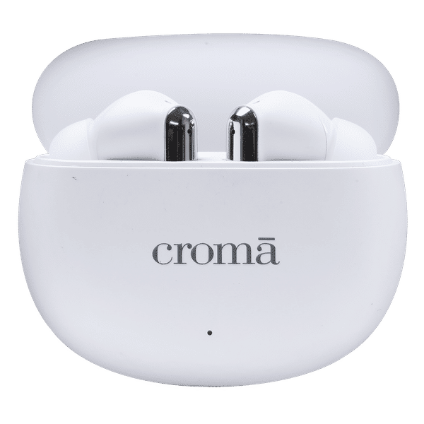 Croma CRSE040EPA301514 TWS Earbuds with Environmental Noise Cancellation (IPX4 Water Resistant, Quad Mic, White)_1