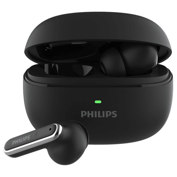 PHILIPS 1000 Series TWS Earbuds with Active Noise Cancellation (13mm Driver, Deep Black)_1
