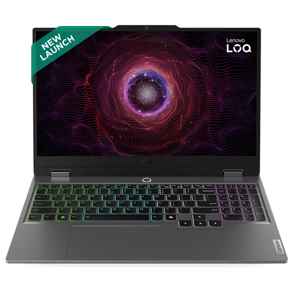 Lenovo LOQ 15ARP9 AMD Ryzen 5 Gaming Laptop (24GB, 512GB SSD, Windows 11 Home, 6GB Graphics, 15.6 inch 144 Hz Full HD IPS Display, NVIDIA GeForce RTX 3050, MS Office Home 2024, Luna Grey, 2.38 KG)_1