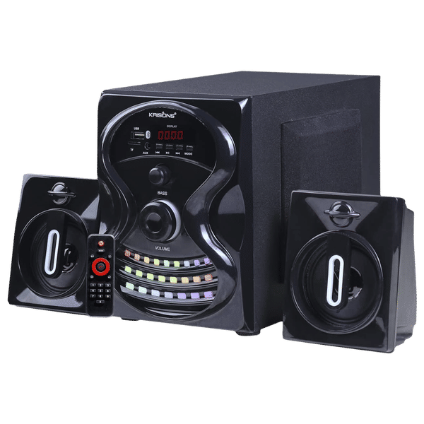 Krisons Rainbow 50W Bluetooth Home Theatre with Remote (Bass boost, 2.1 Channel, Black)_1
