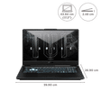 ASUS TUF Gaming F17 FX706HF-HX044WS Intel Core i5 11th Gen Gaming Laptop (8GB, 512GB SSD, Windows 11 Home, 4GB Graphics, 17.3 inch 144 Hz Full HD IPS Display, NVIDIA GeForce RTX 2050, MS Office Home and Student 2021, Graphite Black, 2.6 KG)_2