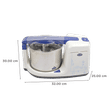Elgi Ultra Bigg Plus 2.5 Litres 2 Stones Wet Grinder (Multi Utility Drum, White)_3