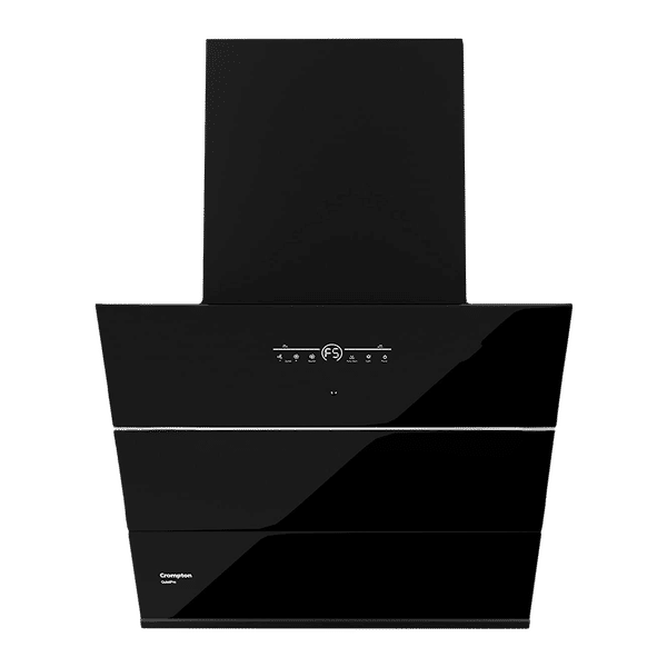 Crompton QuietPro 60cm 1780m3/hr Ducted Auto Clean Wall Mounted Chimney with Touch Control Panel (Midnight Black)_1