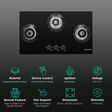 FABER Superia HT763 BR AI Toughened Glass Top 3 Burner Automatic Gas Hob (Multi-Directional Nozzle, Black)_3