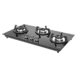 FABER Superia HT763 BR AI Toughened Glass Top 3 Burner Automatic Gas Hob (Multi-Directional Nozzle, Black)_4