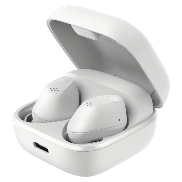 SENNHEISER ACCENTUM 700263 TWS Earbuds with Hybrid Active Noise Cancellation (IP54 Splash Resistant, 28 Hours Battery Life, White)_1
