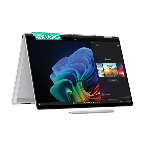 HP OmniBook X Flip 14-fm0058TU Intel Core Ultra 5 Touchscreen Thin & Light Laptop (16GB, 512TB SSD, Windows 11 Home, 14 inch 3K OLED Display, MS Office Home 2024, Glacier Silver, 1.38 KG)_1
