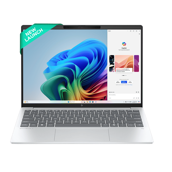 HP OmniBook 7 13-bg1678AU AMD Ryzen 5 Thin & Light Laptop (16GB, 512GB SSD, Windows 11 Home, 13.3 inch WQXGA IPS Display, MS Office Home 2024, Glacier Silver, 1 KG)_1