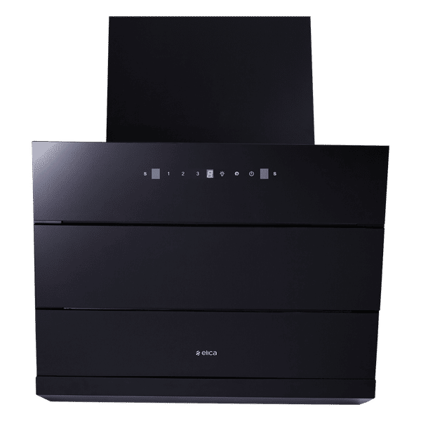 elica EFL 3V 601 HAC LTW MS NERO 60cm 1325m3/hr Ductless Auto Clean Cabinet & Hob Mounted Chimney with Motion Sensor (Black)_1