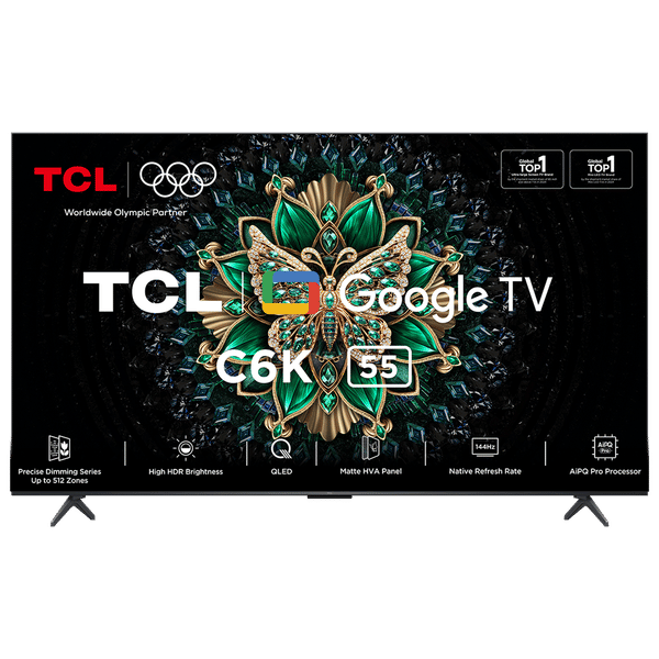 TCL C6K 139.7 cm (55 inch) QD-Mini LED 4K Ultra HD Smart Google TV with Google Voice Assistant (2025 model)_1