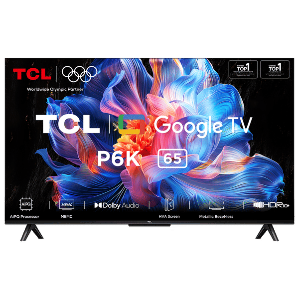 TCL P6K 165.1 cm (65 inch) 4K Ultra HD LED Smart Google TV with Google Voice Assistant (2025 model)_1