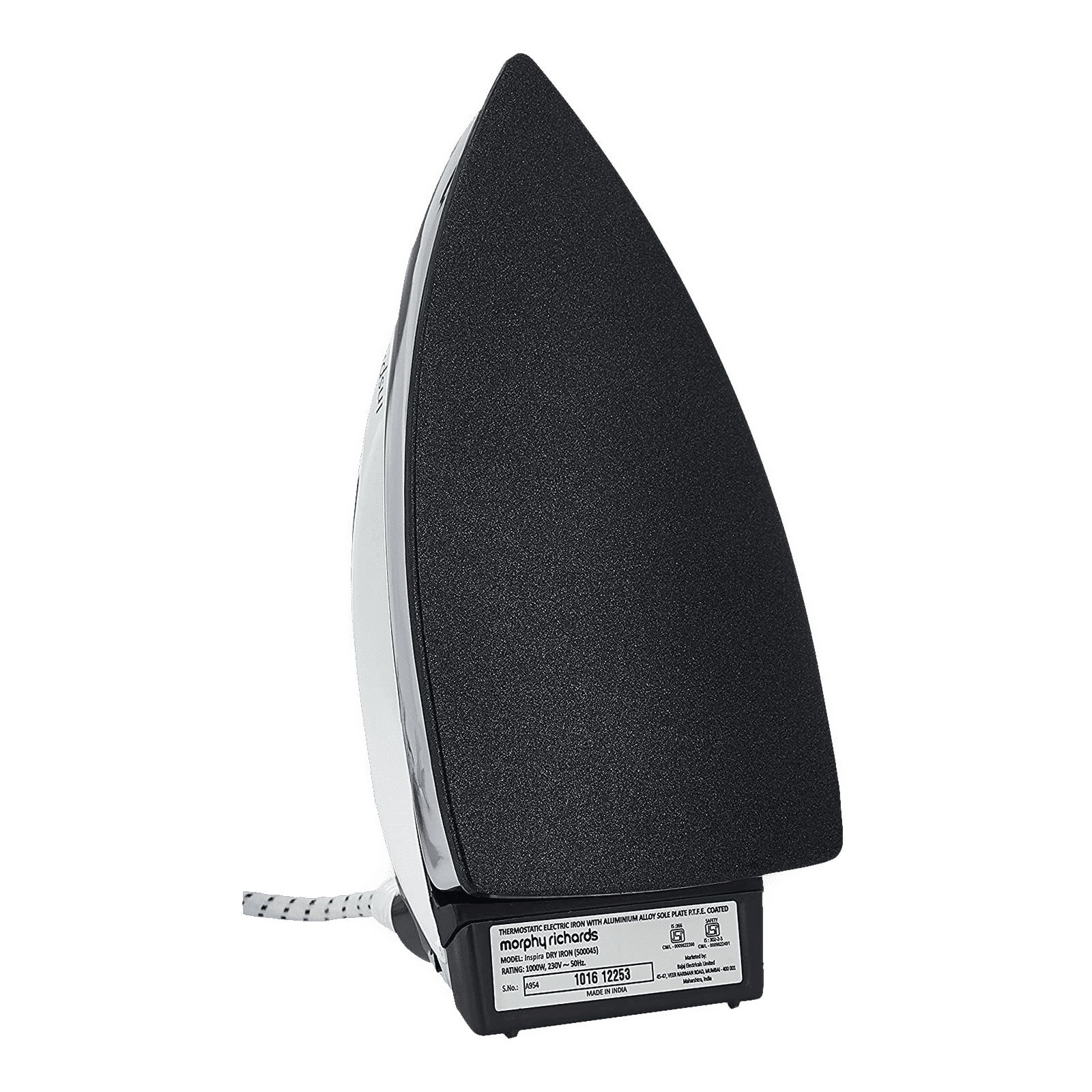 morphy richards Daisy 1000 Watts Dry Iron (German Technology Double Coating, 500057, White)_3