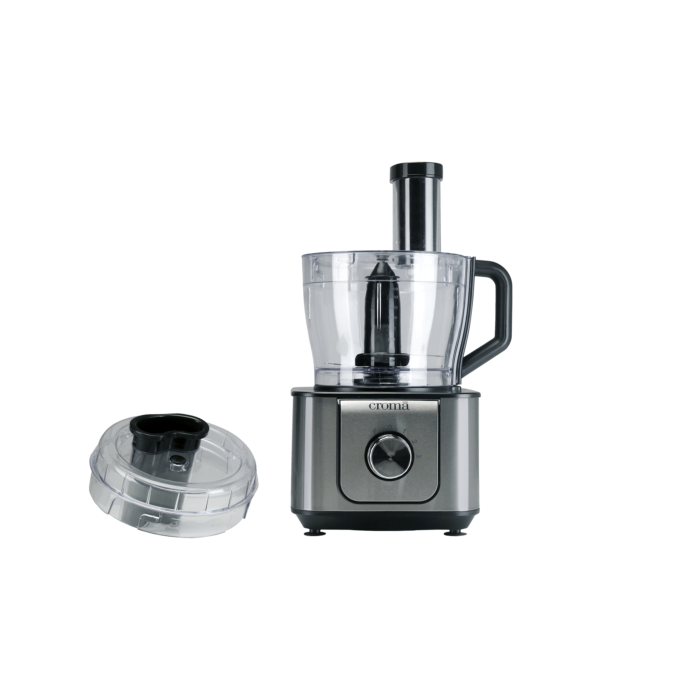 Croma 1000 Watt Food Processor with 2 Blades (Silver/Black)_5