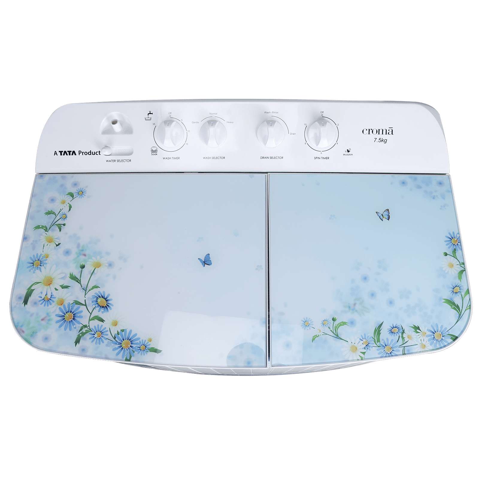 Croma 7.5 kg Semi Automatic Washing Machine with Auto Unbalancing Detection ( White) Croma 7.5 kg Semi Automatic Washing Machine with Auto Unbalancing Detection ( White)_4