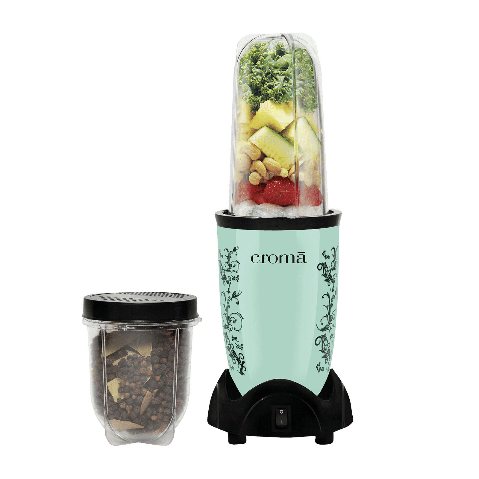 Croma Personal 450 Watt 3 Jars Blender (3 Speed Control, Teal Green) Croma Personal 450 Watt 3 Jars Blender (3 Speed Control, Teal Green)_8