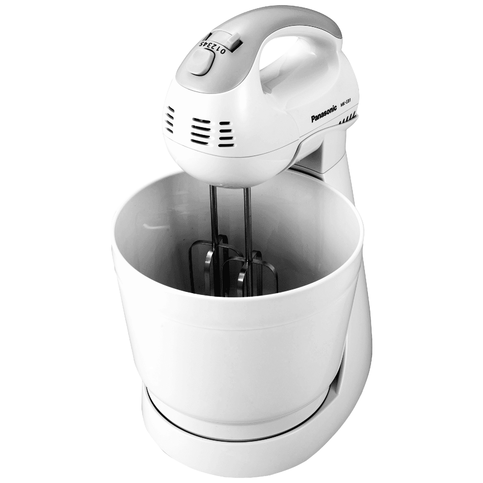 Panasonic 200 Watts Stand Mixer (2 Attachments, 5 Speed Selection, MK-GB1, White)_4