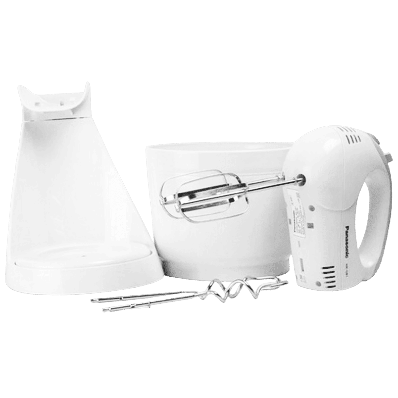 Panasonic 200 Watts Stand Mixer (2 Attachments, 5 Speed Selection, MK-GB1, White)_3