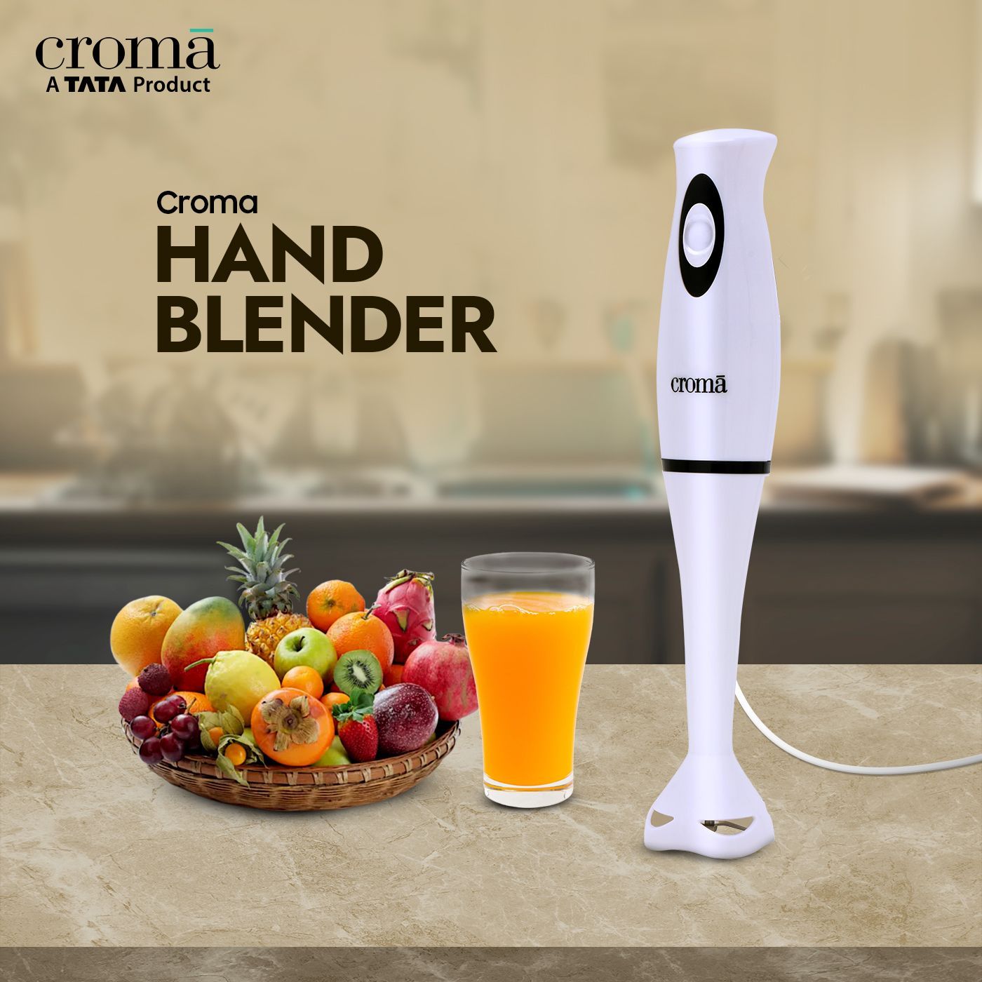 Croma 200 Watt Hand Blender (Thermal Overload Protection, White)_11