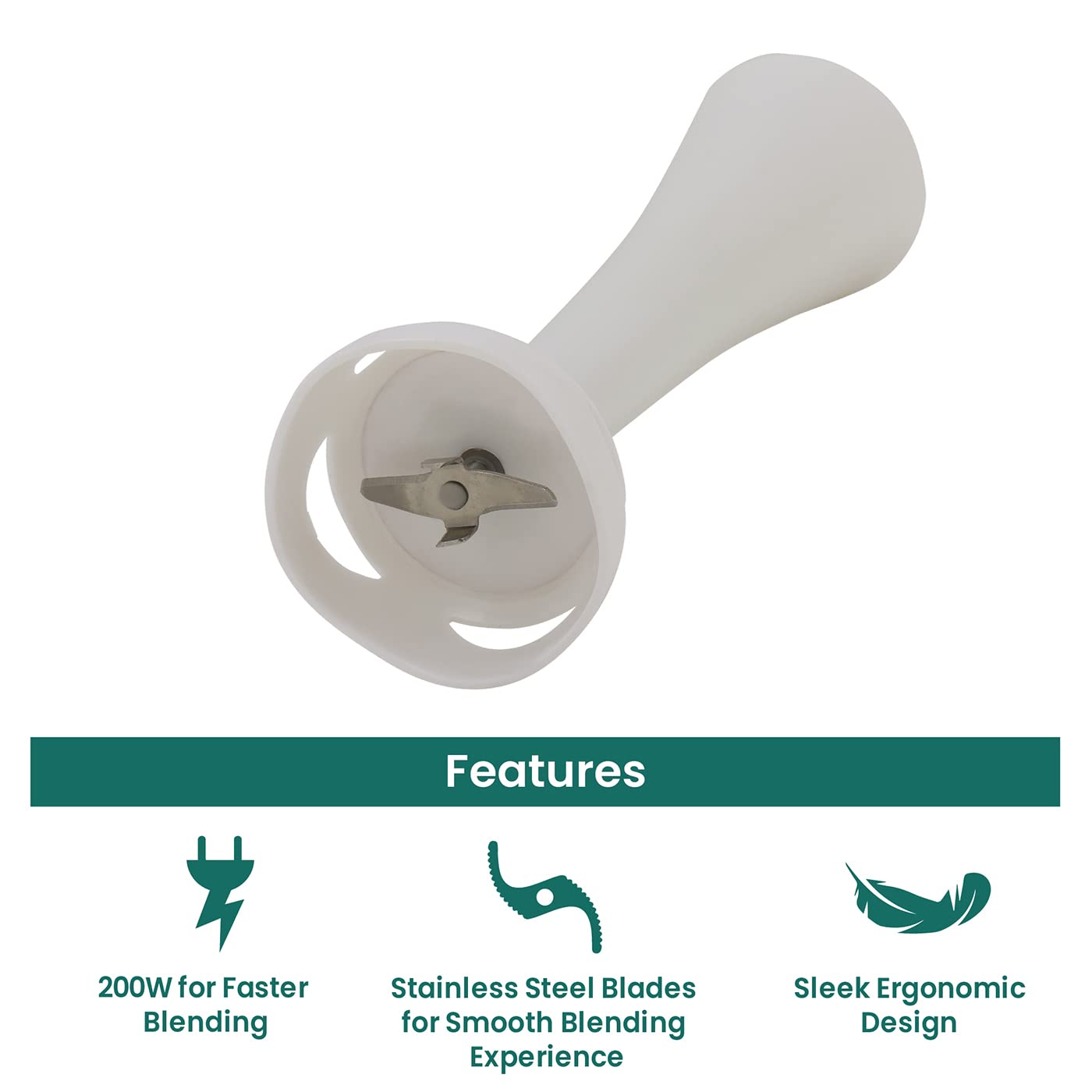 Croma 200 Watt Hand Blender (Thermal Overload Protection, White)_9