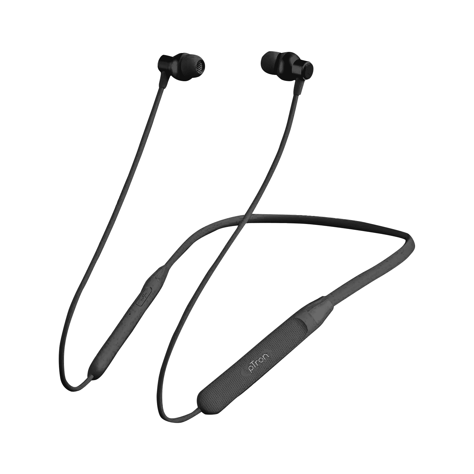 pTron Tangent Evo 140317085 Neckband with Passive Noise Cancellation (IPX4 Sweat & Water Resistant, 6 Hours Playtime, Black/Grey) pTron Tangent Evo 140317085 Neckband with Passive Noise Cancellation (IPX4 Sweat & Water Resistant, 6 Hours Playtime, Black/Grey)_1