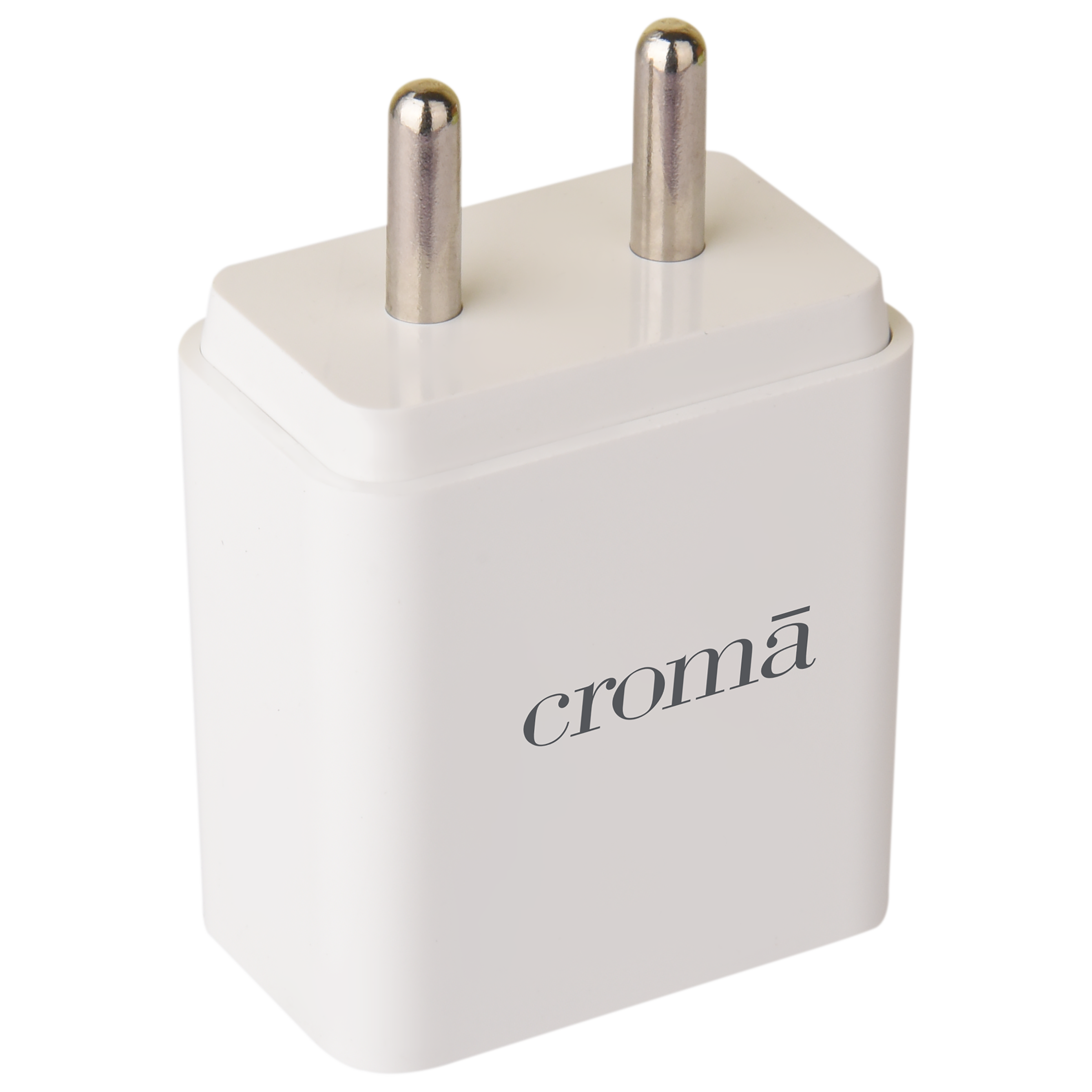 Croma 20W Type A & Type C 2-Port Fast Charger (Type C Cable Included, Apple Compatible, White)_3