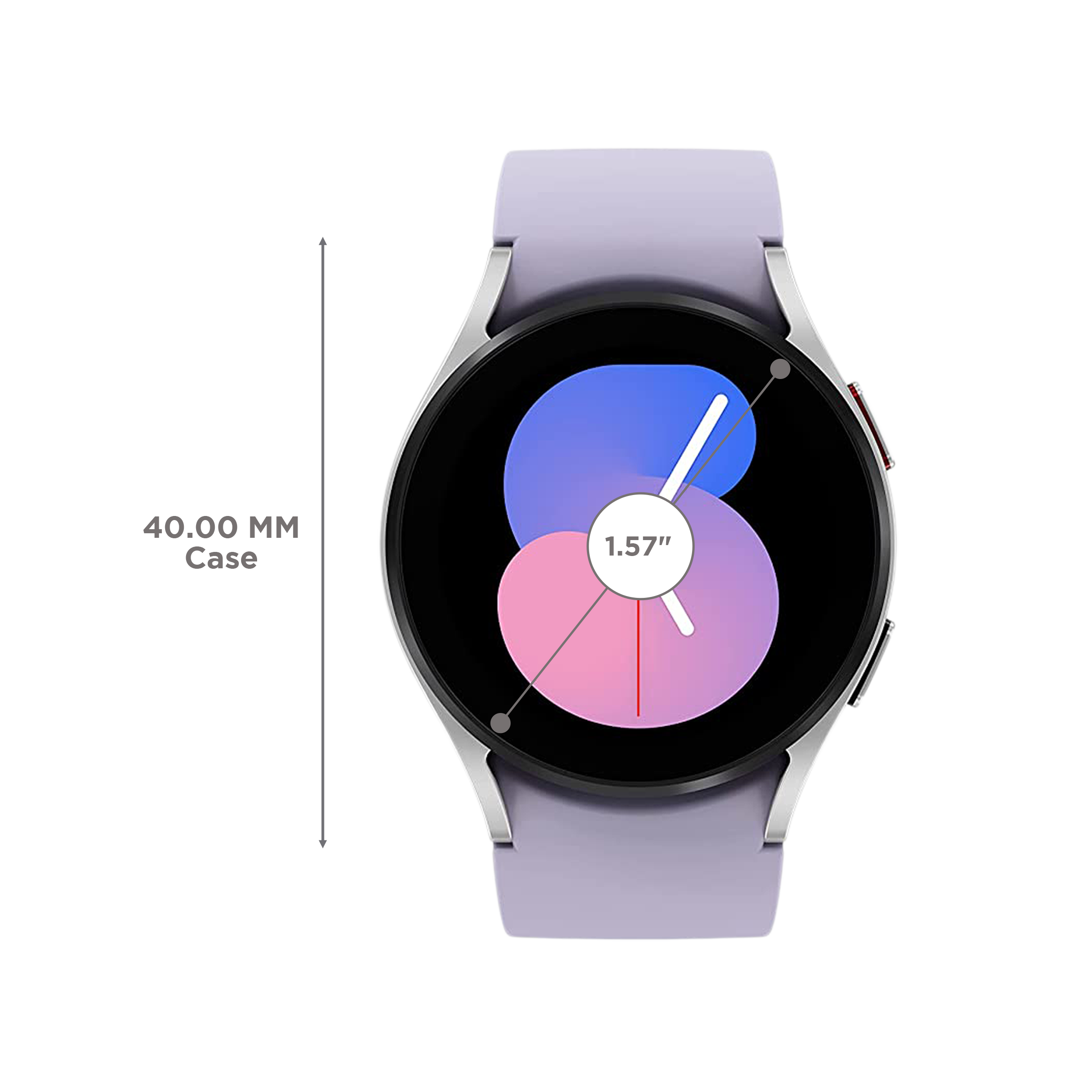 SAMSUNG Galaxy Watch5 GPS+Wi-Fi+4G SIM+Bluetooth Wear OS Smartwatch (40mm Super AMOLED Display, Water Resistant, Purple Strap)_3