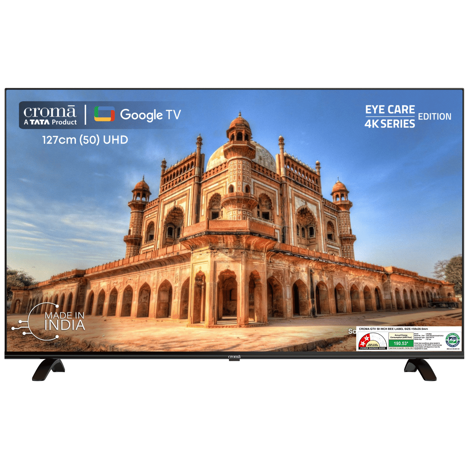 Croma 127 cm (50 inch) 4K Ultra HD LED Google TV with Bezel Less Display_1