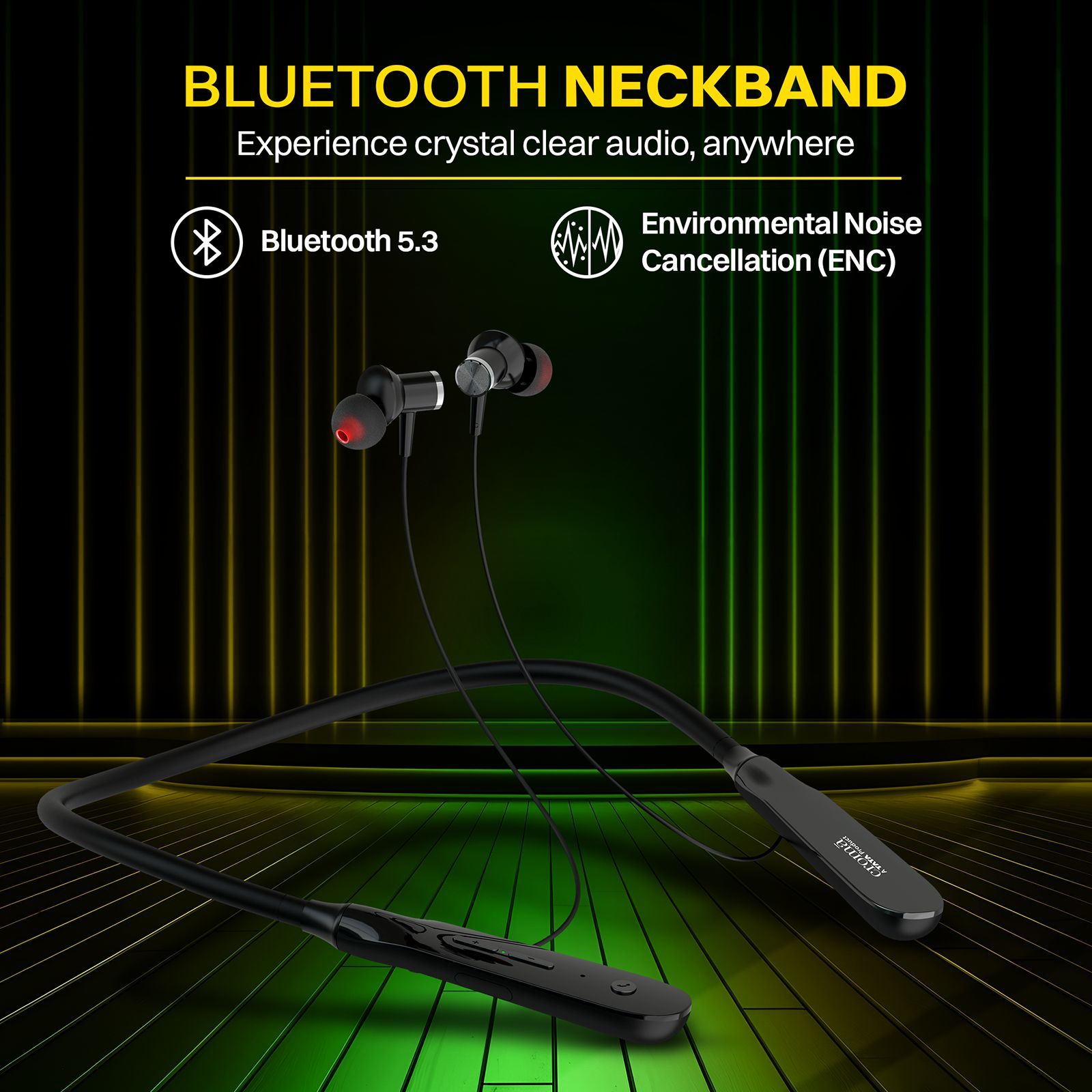 Croma CRSE020EPA0302 Neckband with Environmental Noise Cancellation (IPX4 Water Resistant, 20 Hours Playback, Black)_5