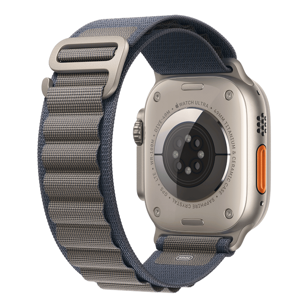 Apple Polyester & Spandex Alpine Loop for Apple Watch (44mm / 45mm / 49mm, Medium) (Corrosion Resistant, Blue)_4