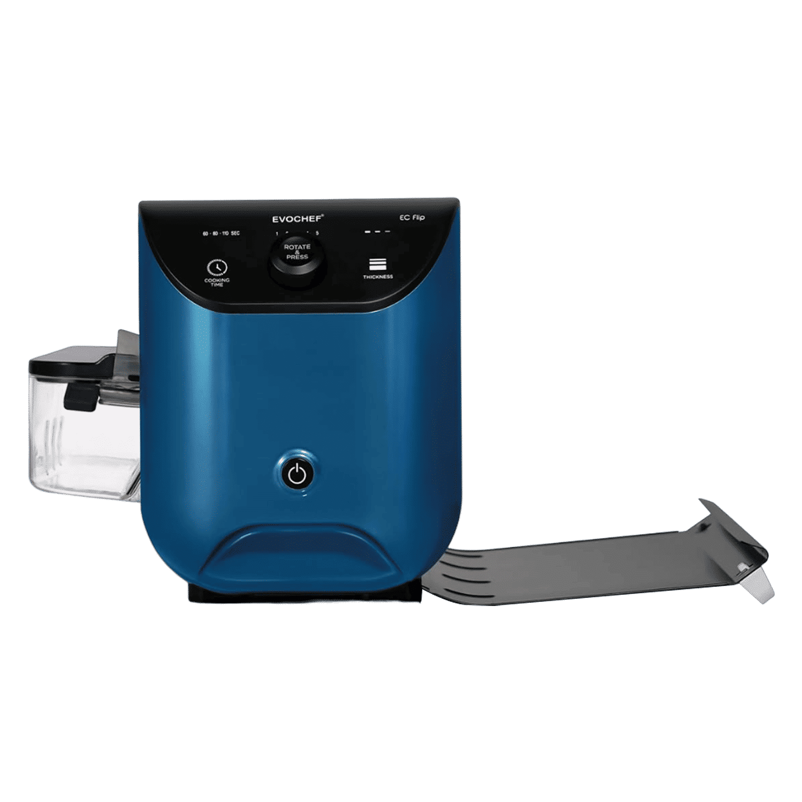 EVOCHEF EC Flip 1600W Dosa Maker (Touch Controls, Metallic Blue)_3