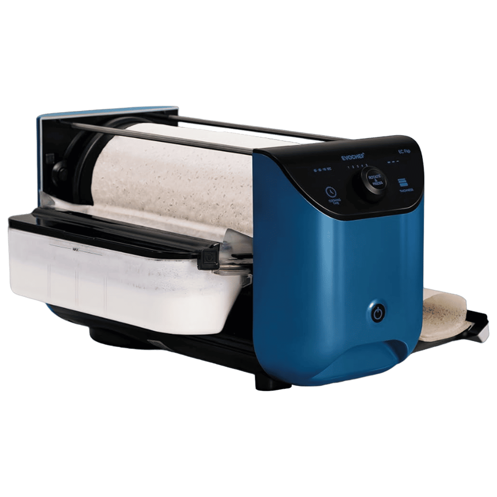 EVOCHEF EC Flip 1600W Dosa Maker (Touch Controls, Metallic Blue)_4