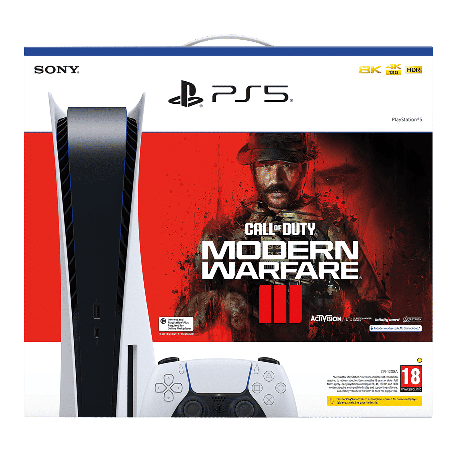 SONY PlayStation 5 825GB SSD Disc Edition Gaming Console With Call of Duty Modern Warfare III Bundle (White) SONY PlayStation 5 825GB SSD Disc Edition Gaming Console With Call of Duty Modern Warfare III Bundle (White)_2