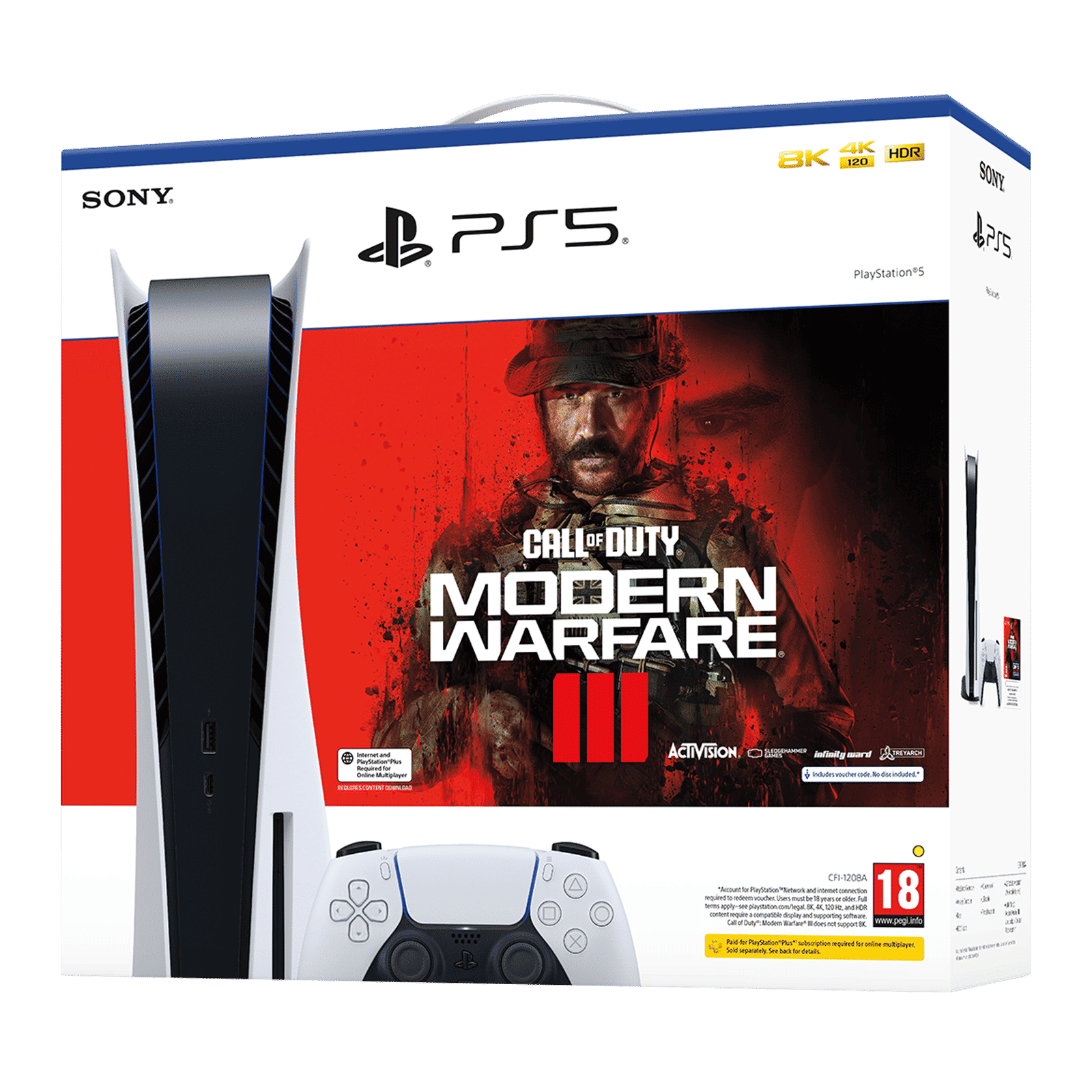 SONY PlayStation 5 825GB SSD Disc Edition Gaming Console With Call of Duty Modern Warfare III Bundle (White) SONY PlayStation 5 825GB SSD Disc Edition Gaming Console With Call of Duty Modern Warfare III Bundle (White)_4