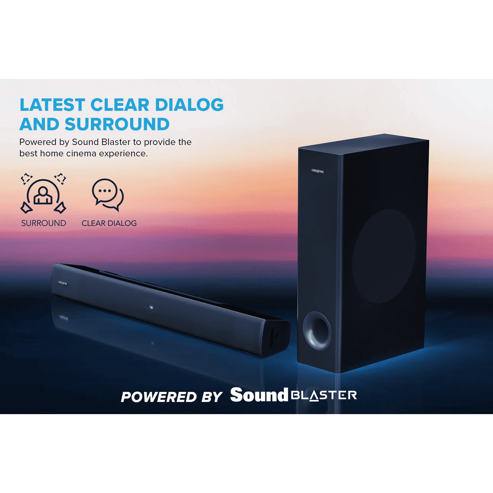 Creative Stage V2 160W Bluetooth Soundbar with Remote (Deep Thumping Bass, 2.1 Channel, Black)_4