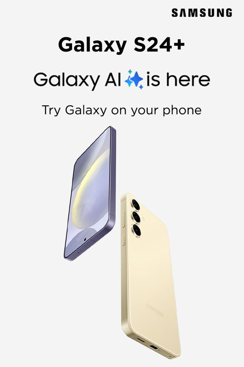 Buy SAMSUNG Galaxy S24 Plus 5G (12GB RAM, 512GB, Amber Yellow