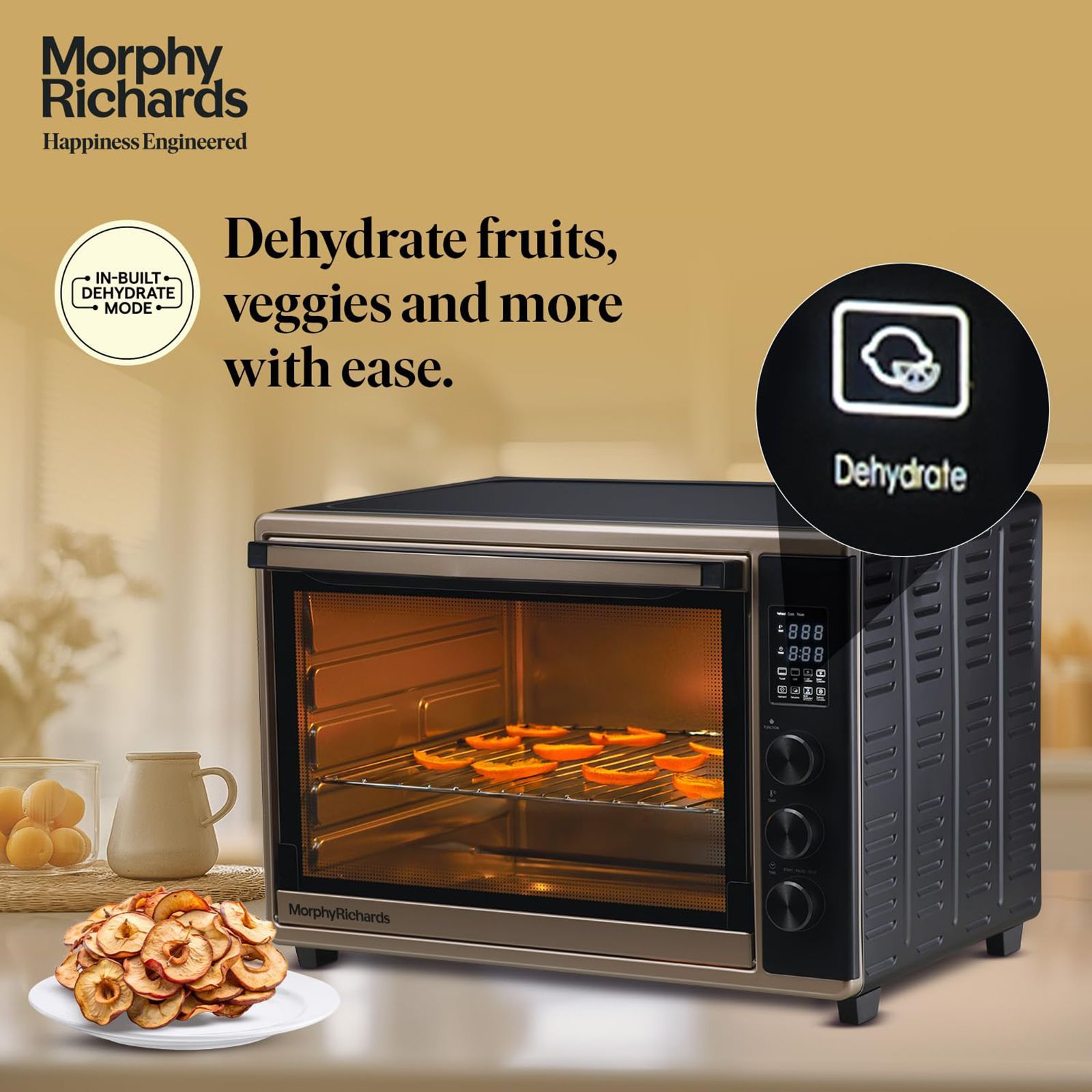 morphy richards 52RCD Digi 52L Oven Toaster Grill with 8 Preset Menus (510061, Champagne Gold and Black) morphy richards 52RCD Digi 52L Oven Toaster Grill with 8 Preset Menus (510061, Champagne Gold and Black)_9