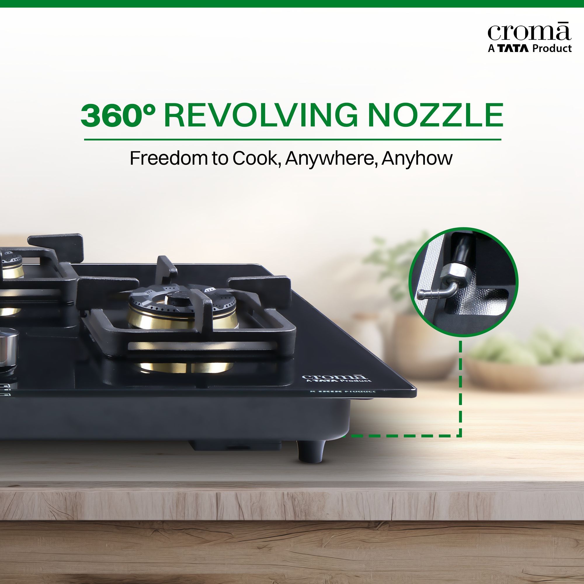 Croma AG1510 Toughened Glass Top 4 Burner Automatic Hob (Black Enamel Coated Drip Tray, Black)_10