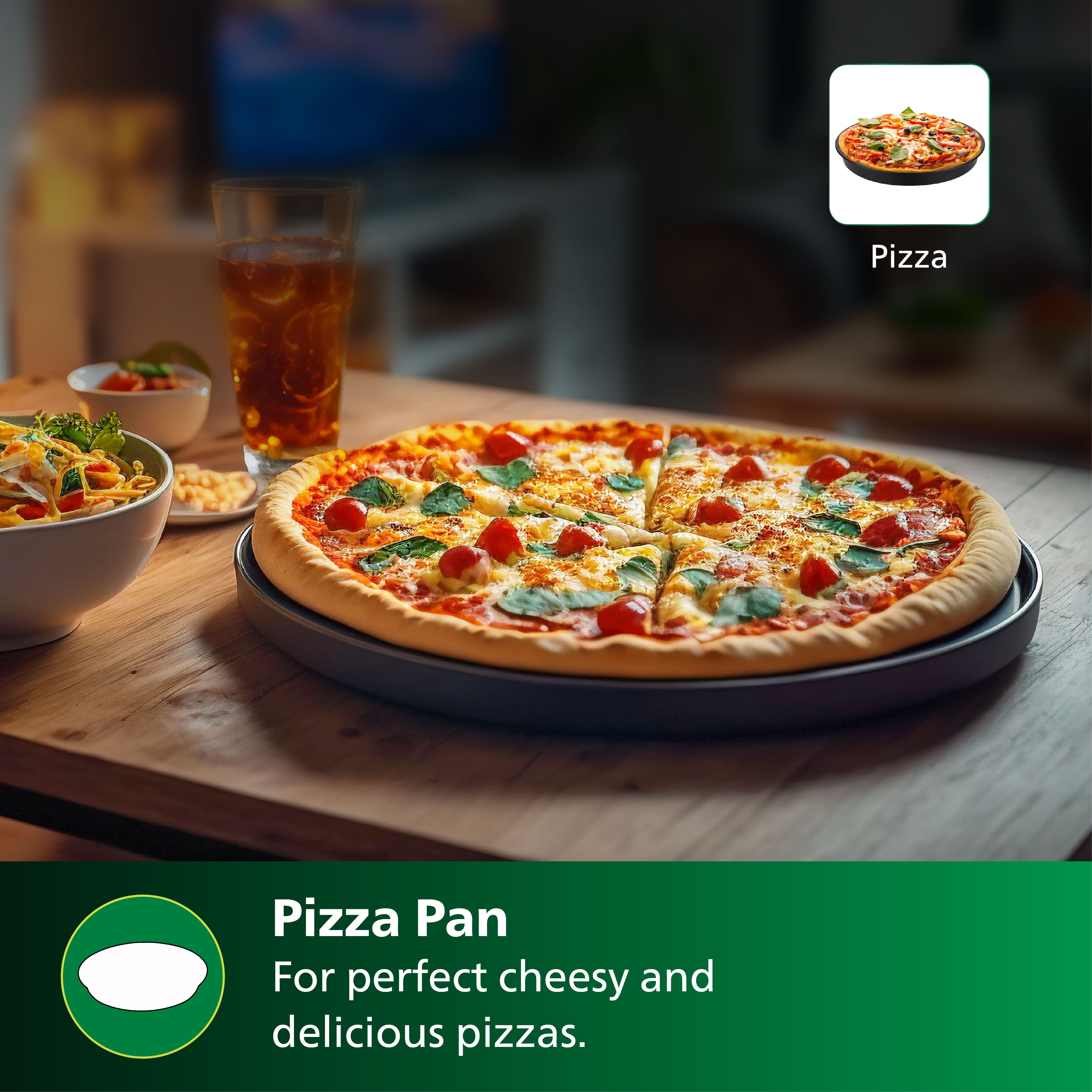 PHILIPS HD9835 Pizza Kit For Airfryer (Dishwasher Safe, HD9835/01, Multicolour)_2