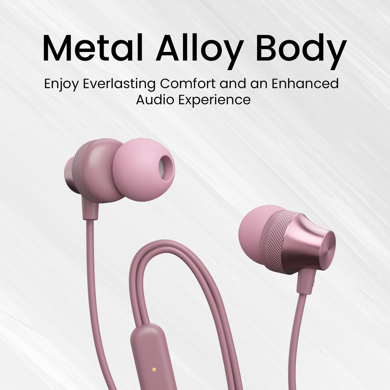 PORTRONICS Conch Beat C Wired Earphone with Mic (In Ear, Rose Gold) PORTRONICS Conch Beat C Wired Earphone with Mic (In Ear, Rose Gold)_5