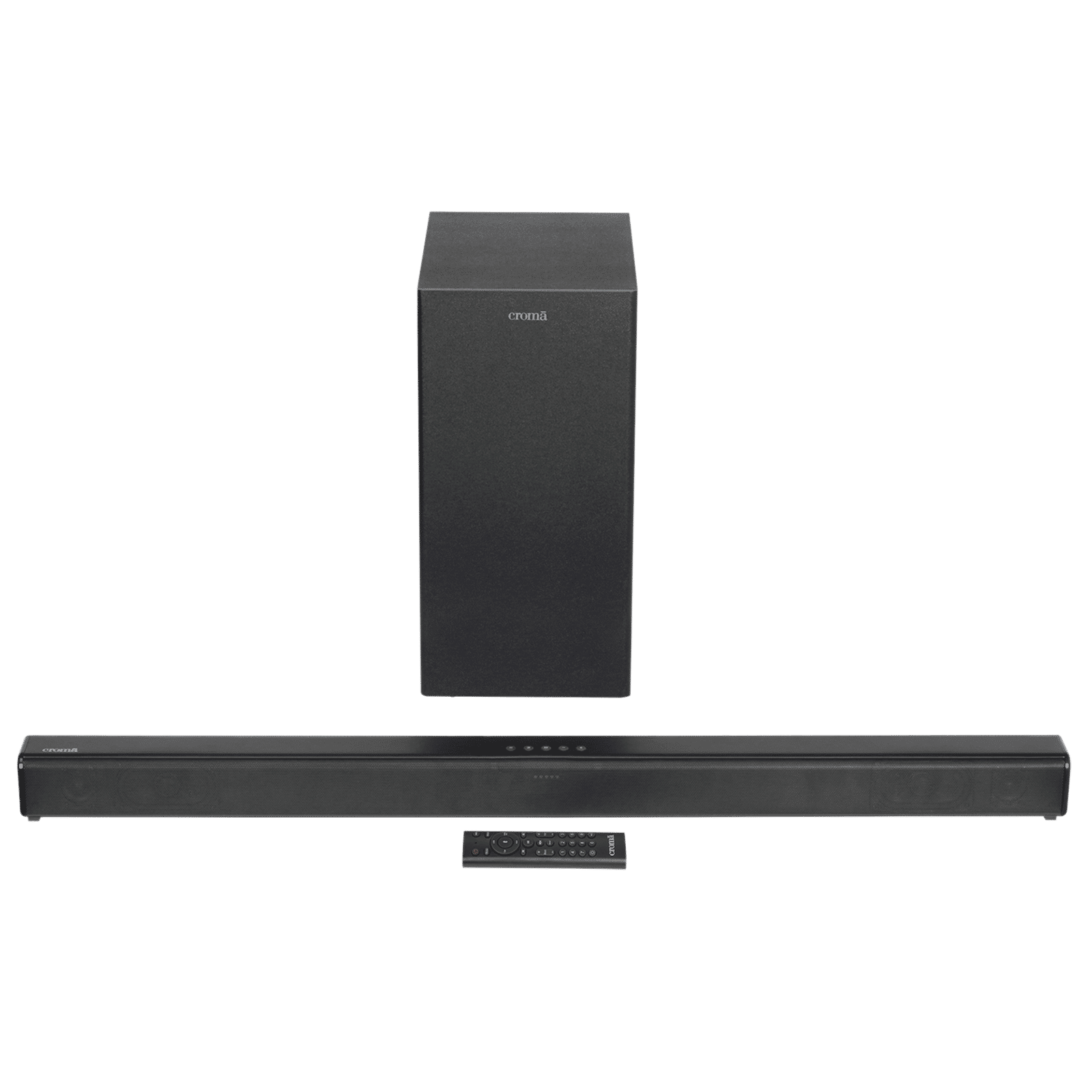 Croma 120W Soundbar with Remote (Preset EQ Modes, 2.1 Channel, Black)_1