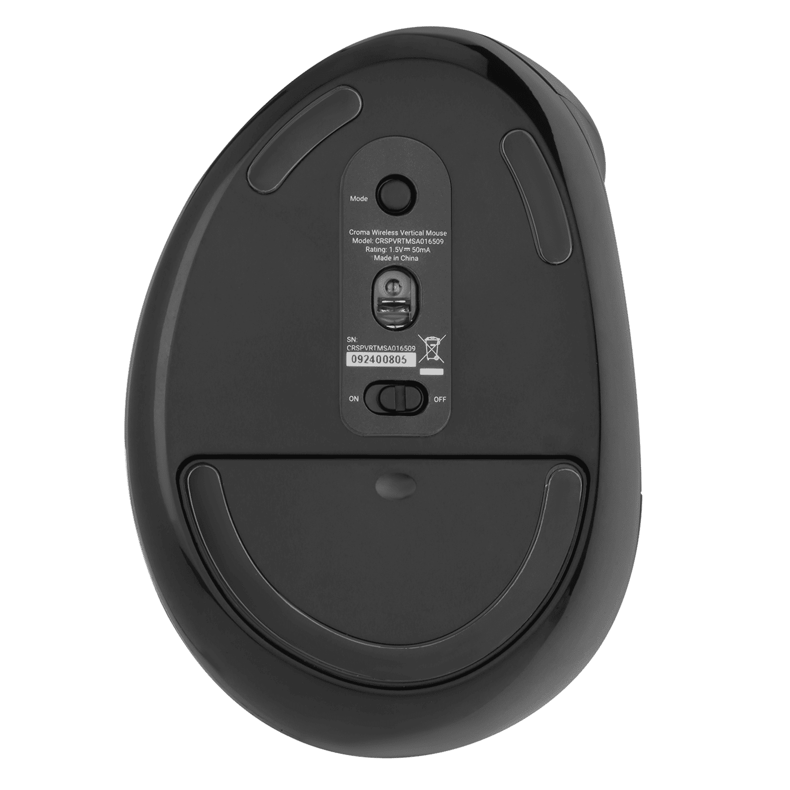 Croma Wireless Mouse with Ergonomics Design (4000 DPI Adjustable, 6 Buttons, Black)_5