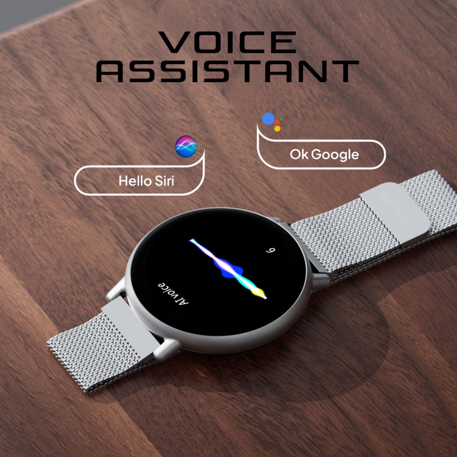 FIRE-BOLTT Destiny Smartwatch with Bluetooth Calling (35.3mm HD Display, IP67 Water Resistant, Silver Strap)_5