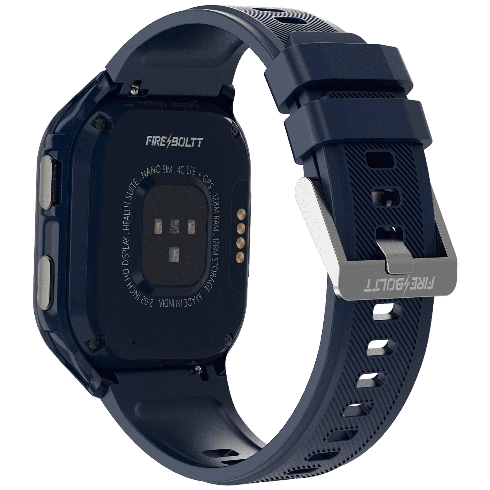 FIRE-BOLTT 4G Pro Bluetooth+4G SIM Android OS Wristphone (51.3mm HD Display, In-built GPS, Blue Strap)_5