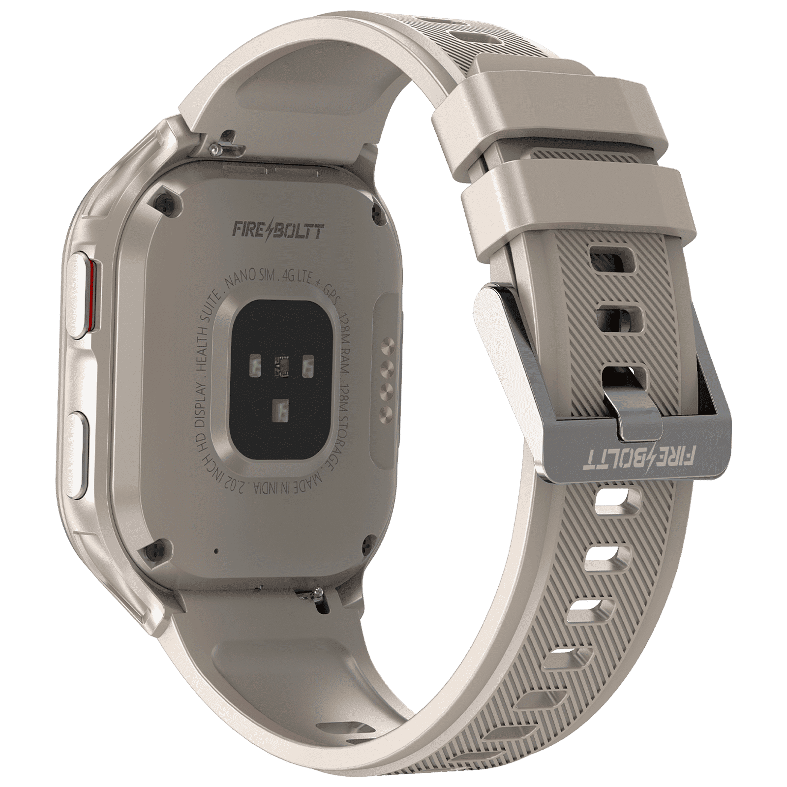 FIRE-BOLTT 4G Pro GPS+4G SIM Android OS WristPhone (51.3mm HD Display, In-built GPS, Grey Strap)_3