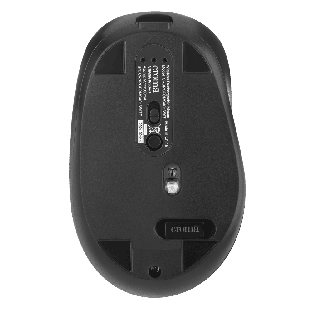 Buy Croma Rechargeable Wireless Mouse with 4 Buttons (3200 DPI ...
