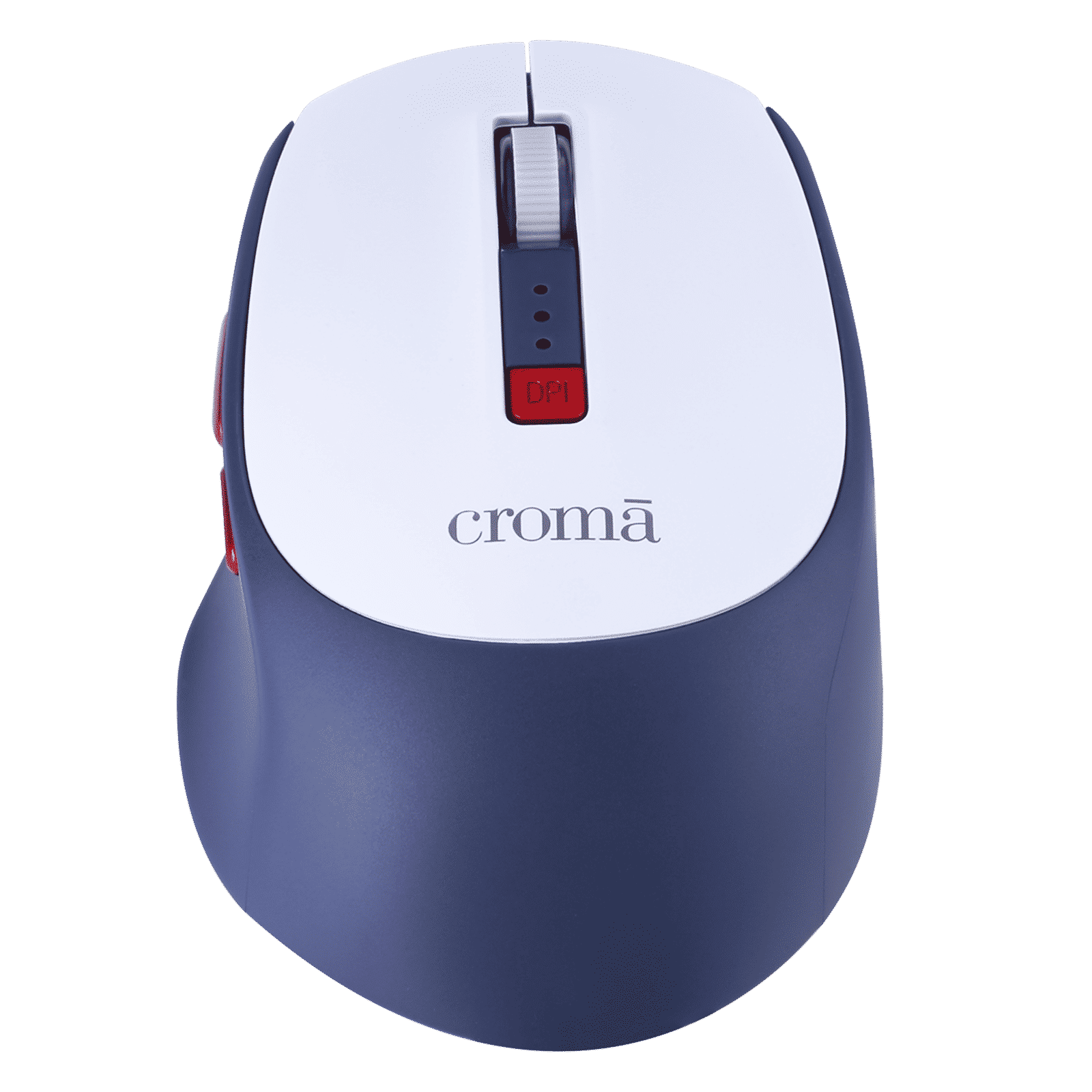 Croma Rechargeable Wireless Gaming Mouse with 6 Buttons (3200 DPI Adjustable, 80 Hours Battery Life, White)_5