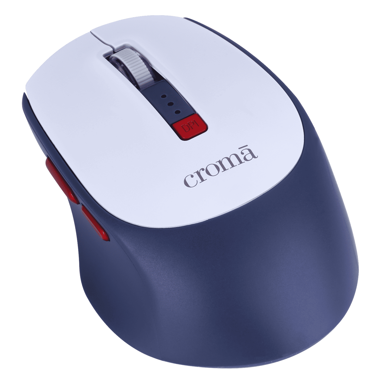 Croma Rechargeable Wireless Gaming Mouse with 6 Buttons (3200 DPI Adjustable, 80 Hours Battery Life, White)_6
