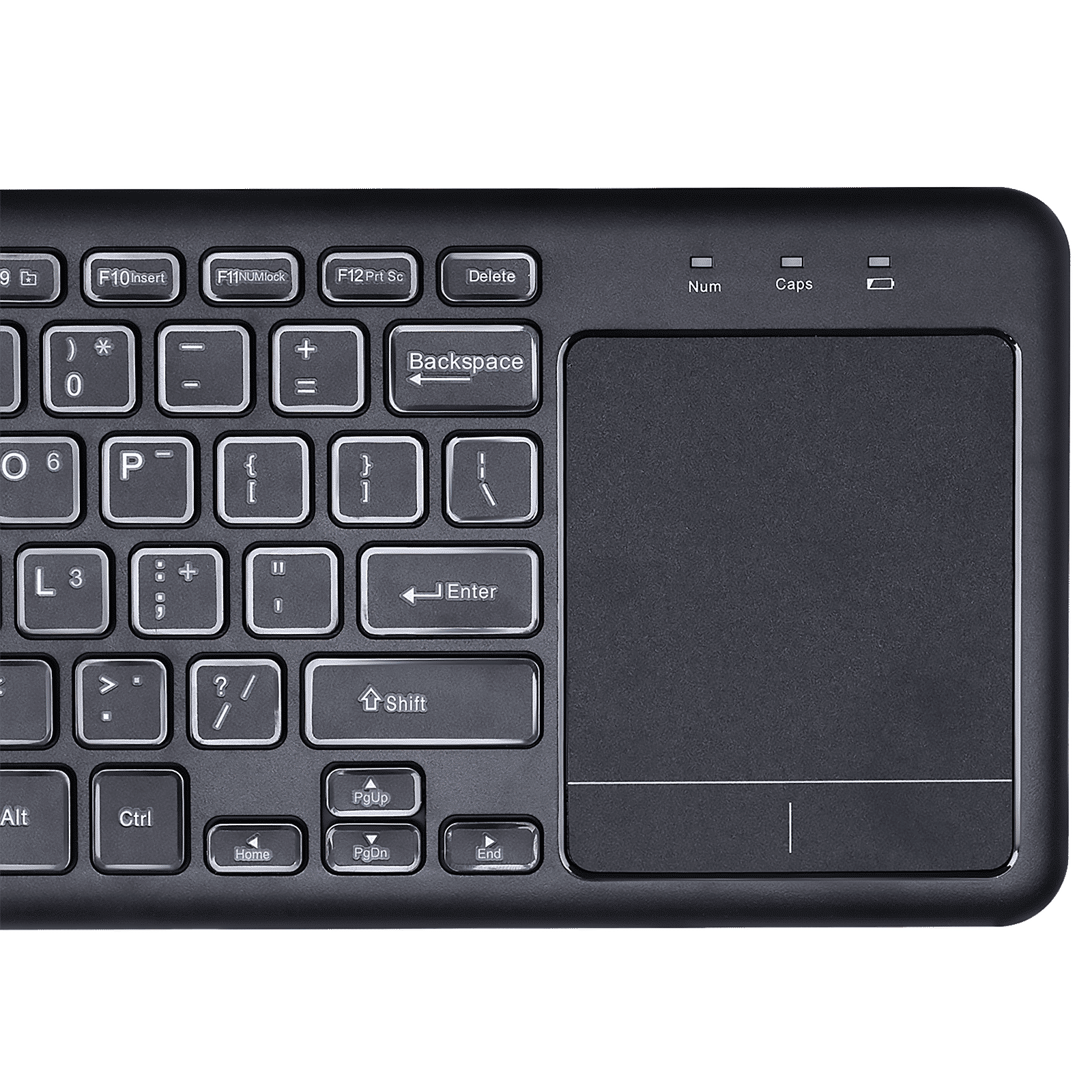 Croma 2.4 GHz Wireless Keyboard with Touchpad (Gesture Control Supported, Black) Croma 2.4 GHz Wireless Keyboard with Touchpad (Gesture Control Supported, Black)_5