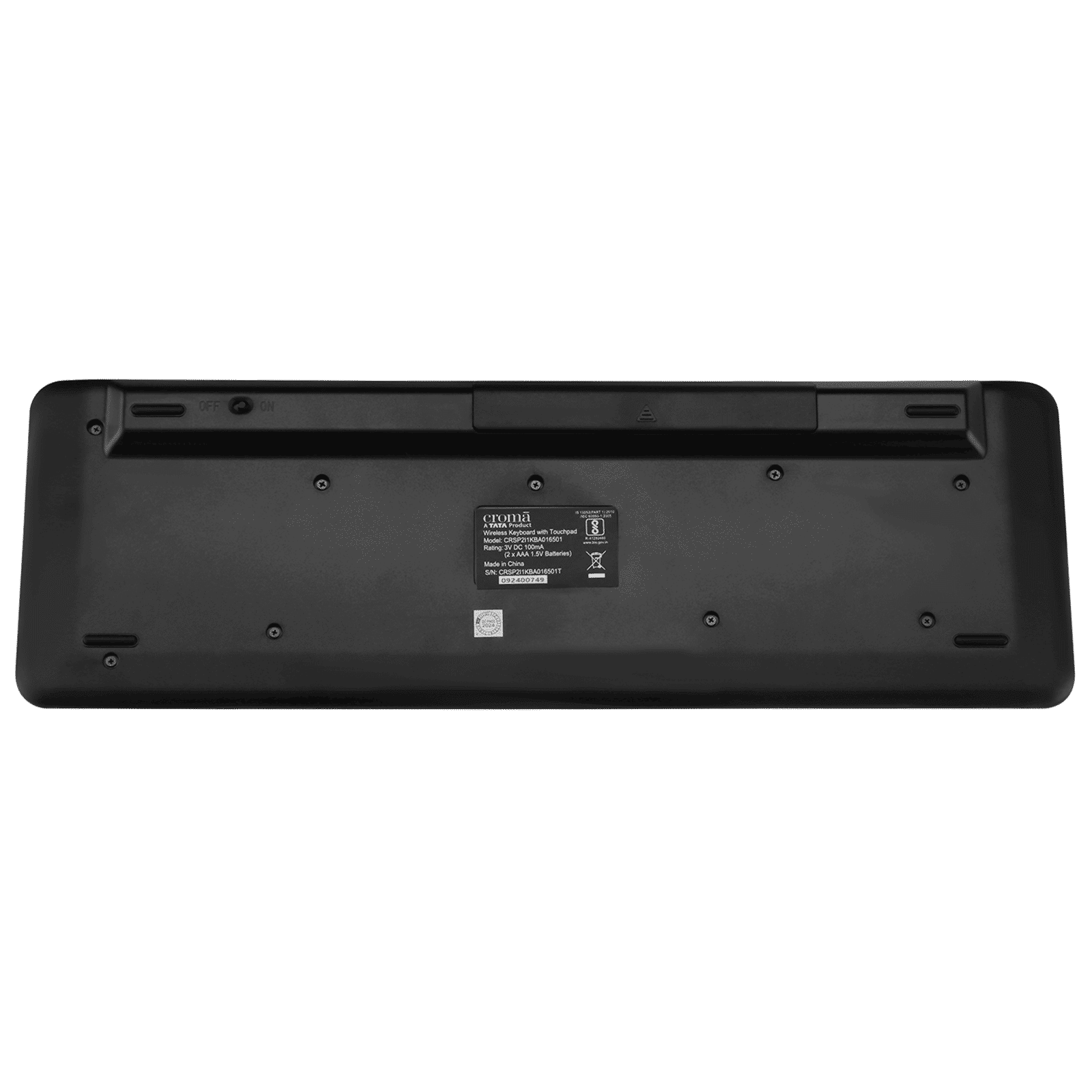 Croma 2.4 GHz Wireless Keyboard with Touchpad (Gesture Control Supported, Black) Croma 2.4 GHz Wireless Keyboard with Touchpad (Gesture Control Supported, Black)_9